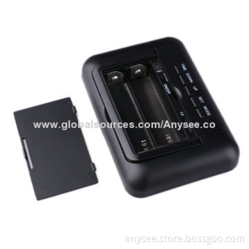 Desk Clock Camera for Babies' Care with 160° Viewing Angle, JPEG Picture Format